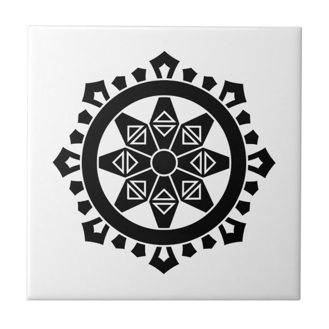 Azulejo De Cerámica Miyake dharma charka (Frente)