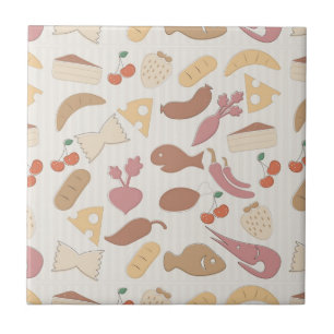 Azulejo De Cerámica Modelo 2 de la comida