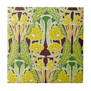 Azulejo De Cerámica Modelo #7 de Nouveau del arte en Emporio Moffa