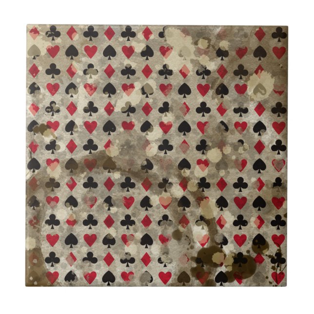 Azulejo De Cerámica Modelo apenado de Alicia del país de las (Frente)