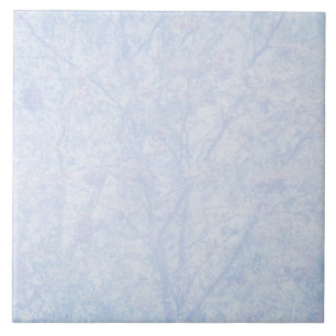 Azulejo De Cerámica Modelo azul suave del serbal del tinte