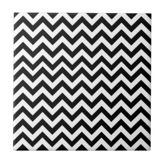 Azulejo De Cerámica Modelo blanco negro de Chevron