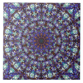 Azulejo De Cerámica Modelo coloreado romántico marroquí de la mandala