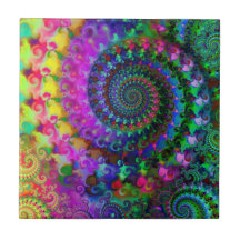 Modelo del fractal del arco iris del hippy