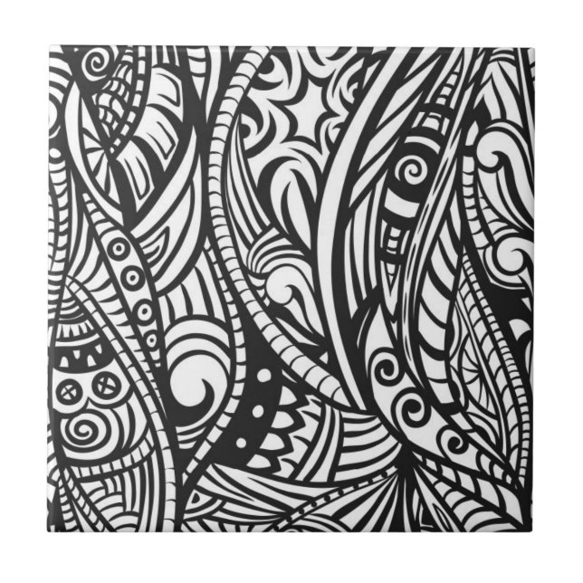 Azulejo De Cerámica Modelo étnico 3 (Frente)