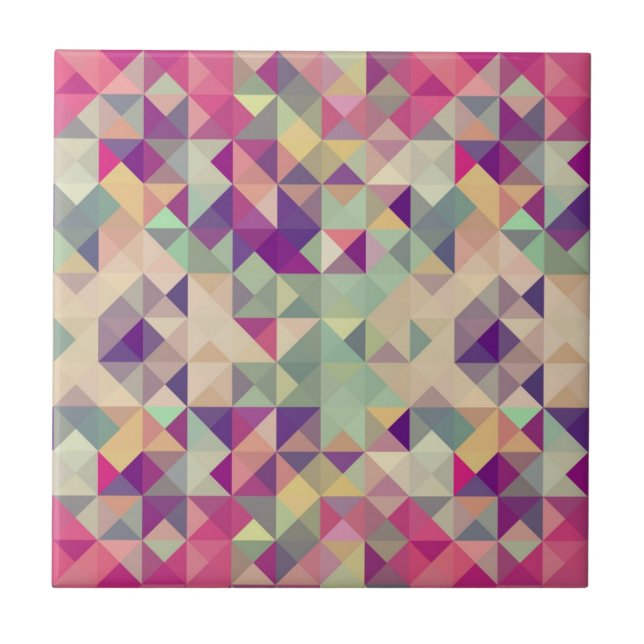 Azulejo De Cerámica Modelo geométrico de los inconformistas del (Frente)