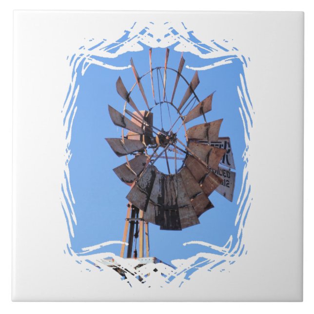 Azulejo De Cerámica Molino de viento 1 (Frente)