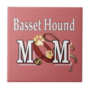 Azulejo De Cerámica MOM de perro heliano basset