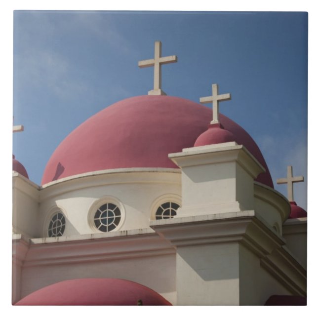 Azulejo De Cerámica Monasterio ortodoxo griego (Frente)