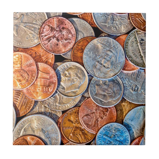 Azulejo De Cerámica Moneda acuñada (Frente)