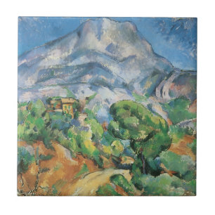 Azulejo De Cerámica Mont Sainte Victoire encima de Tholonet, Paul Ceza