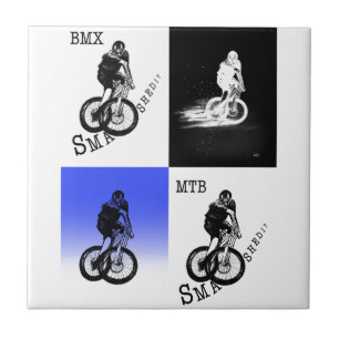 Azulejo De Cerámica Montaña Biker MTB BMX CYCLIST Pegatinas