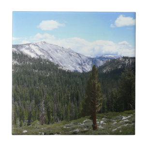 Azulejo De Cerámica Montañas de la Sierra Nevada II desde Yosemite