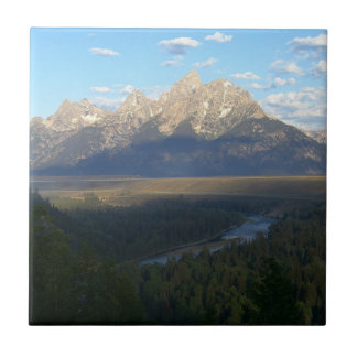 Azulejo De Cerámica Montañas Jackson Hole (Parque Nacional del Gran Te