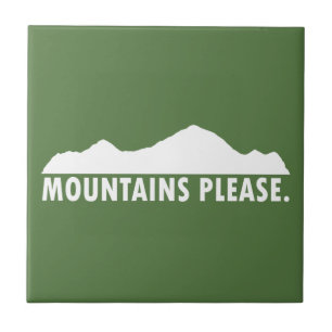 Azulejo De Cerámica Montañas Por Favor