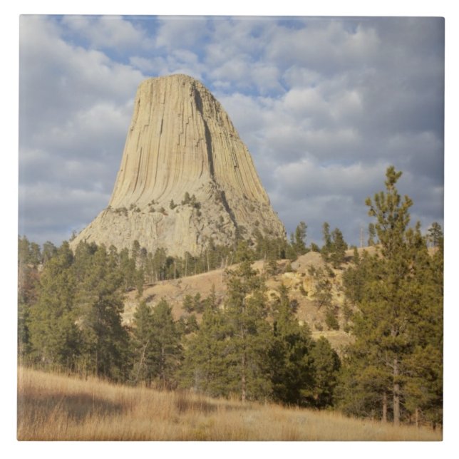 Azulejo De Cerámica Monumento Nacional Devils Tower (Frente)