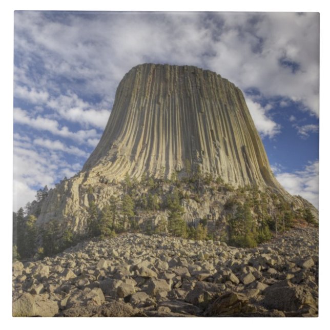 Azulejo De Cerámica Monumento Nacional Devils Tower (Frente)