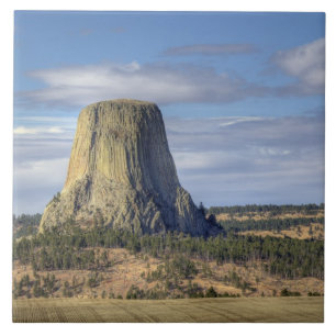 Azulejo De Cerámica Monumento Nacional Devils Tower