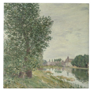 Azulejo De Cerámica Moret-sur-Loing de Alfred Sisley el