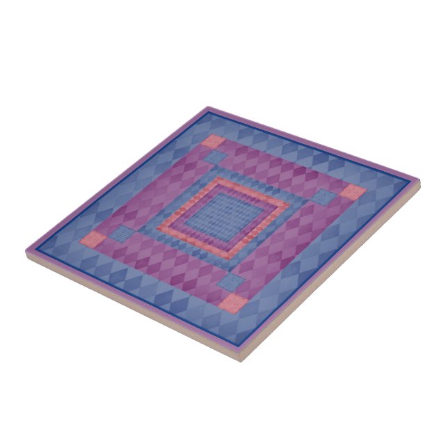 Azulejo De Cerámica Mosaic Diamonds Tile (Lado)