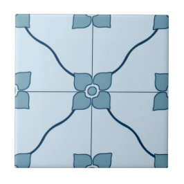 Azulejo De Cerámica Mosaico azul marroquí