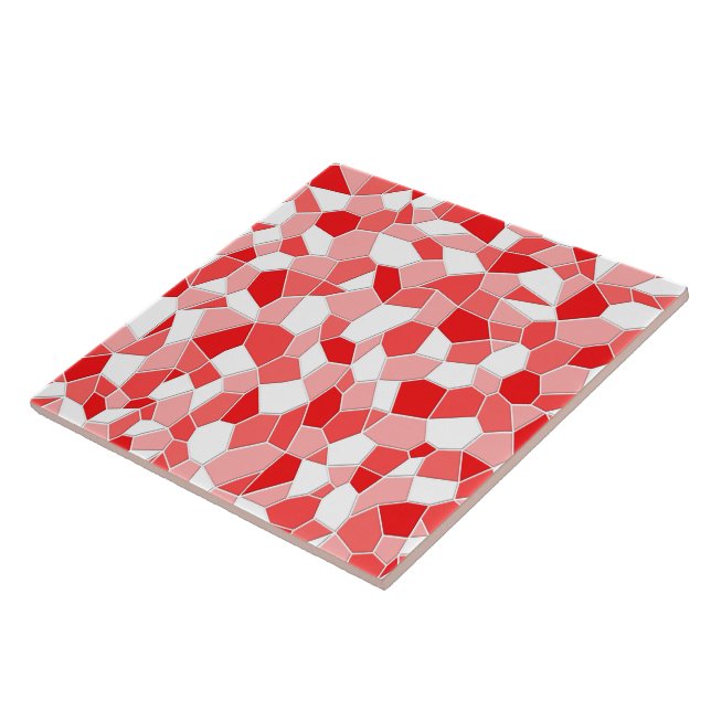 Azulejo De Cerámica Mosaico Cerámico - Tonos de Mosaico Rojo (Lado)
