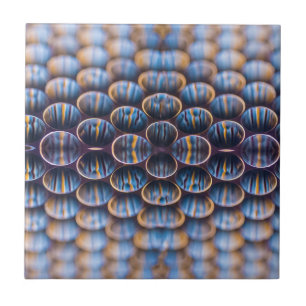Azulejo De Cerámica Mosaico con diseño de Honeycomb abstracto futurist