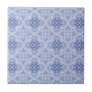 Azulejo De Cerámica Mosaico con motivos azules y blancos