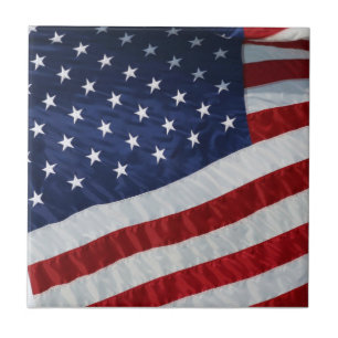 Azulejo De Cerámica Mosaico de bandera de Estados Unidos