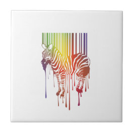 Azulejo De Cerámica mosaico de cebra abstracto