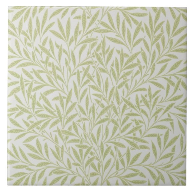 Azulejo De Cerámica Mosaico de diseño William Morris Willow (Frente)