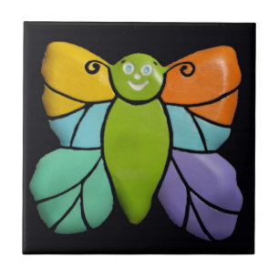 Azulejo De Cerámica Mosaico de mariposa