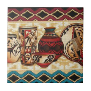 Azulejo De Cerámica Mosaico de patrón de estilo suroeste