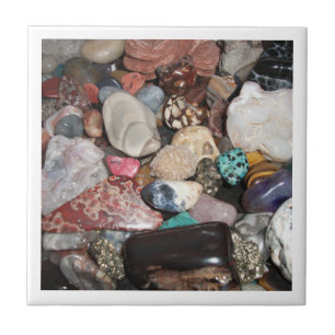 Azulejo De Cerámica Mosaico de pieles de rock pulido