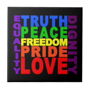 Azulejo De Cerámica mosaico de valores de arco iris