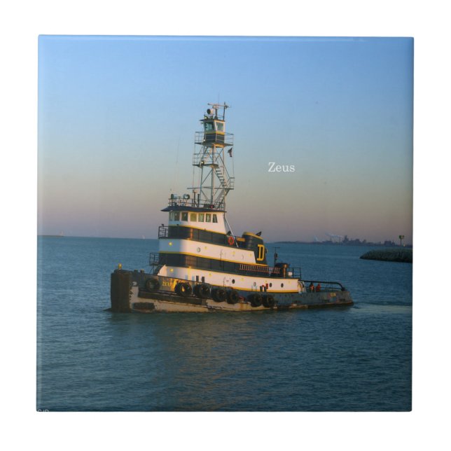 Azulejo De Cerámica mosaico de Zeus (Frente)