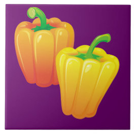 Azulejo De Cerámica Mosaico decorativo de Pepper