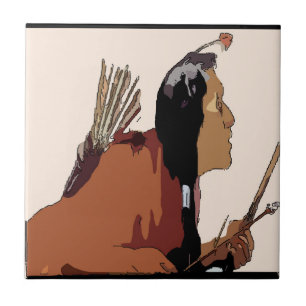 Azulejo De Cerámica Mosaico indio mexicano