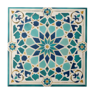 Azulejo de cerámica mosaico mediterráneo argelino