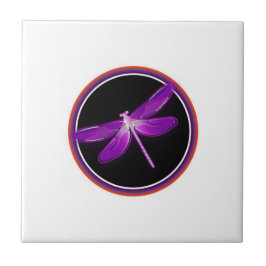 Azulejo De Cerámica mosaico o trívet de libélula