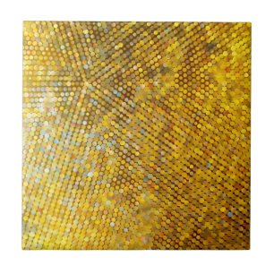 Azulejo De Cerámica Mosaico reluciente del oro