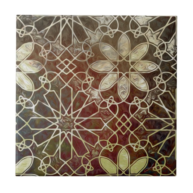 Azulejo De Cerámica Mosaicos místicos II (Frente)