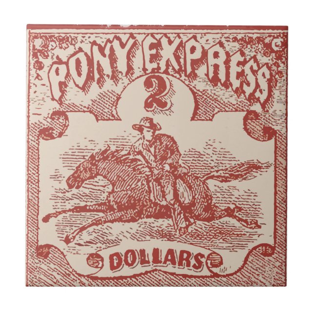 Azulejo De Cerámica Mostrar caballo (Frente)