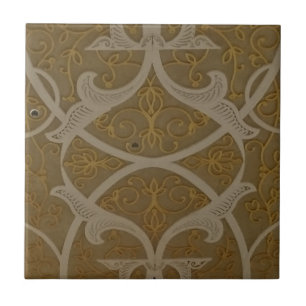 Azulejo De Cerámica Motif Pequeño (4,25" x 4,25") Tejido de fotografía
