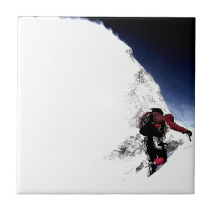 Azulejo De Cerámica Mountain Climber Extreme Sports