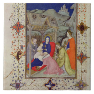 Azulejo De Cerámica Ms 11060-11061 horas de Notre Dame: Sexte, Adorati