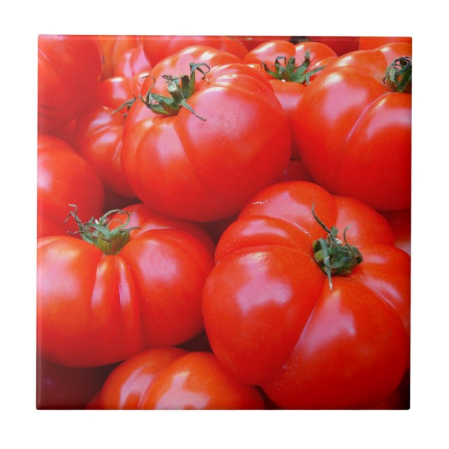 Azulejo De Cerámica Muchos tomates (Frente)