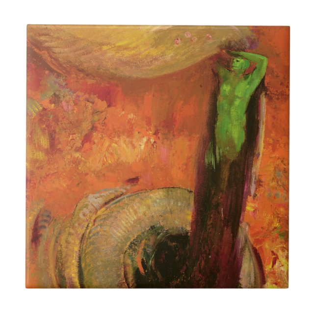 Azulejo De Cerámica Muerte verde (Frente)