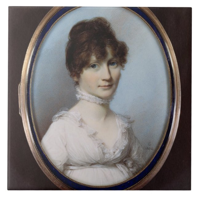 Azulejo De Cerámica Mujer desconocida (Frente)