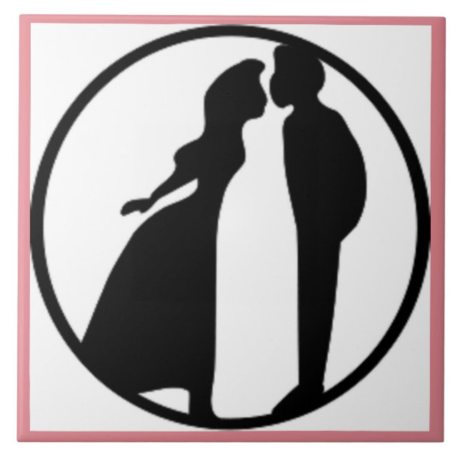 AZULEJO DE CERÁMICA MUJER KISSING MAN (Frente)